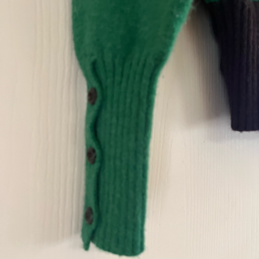 SOLD 💔Anthropologie VTG style wool knit blend letterman collage sweater xs/s - Picture 6 of 10
